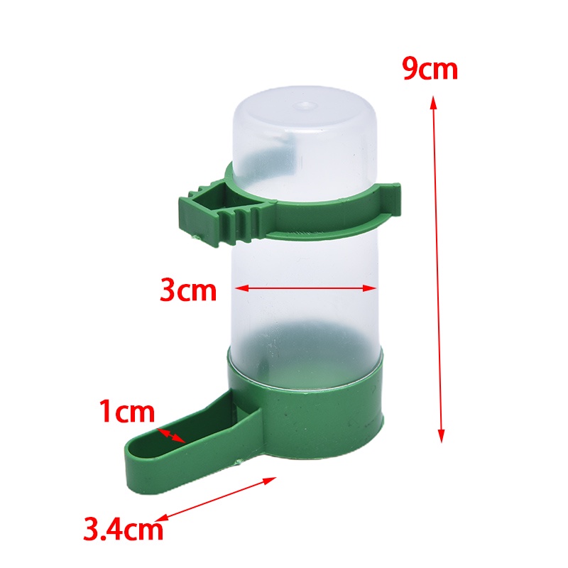 {LUCKID}6pc Bird Water Drinker Feeder Automatic Drinking Fountain Pet Drinking Cup Bowls