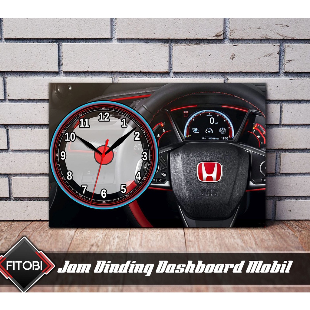 Jam dinding dashboard mobil toyota, honda, suzuki, mitsubishi