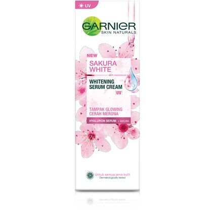 Garnier Sakura Glow Whitening Serum Cream UVA/UVB Filters 20ml