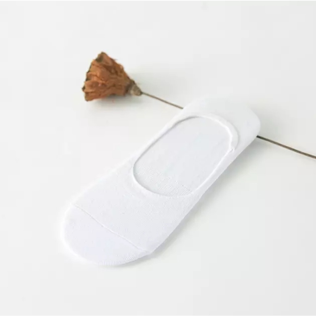 KAOS KAKI BALET INVISIBLE / KAOS KAKI PENDEK / HIDDEN SOCK ( pria & wanita )-Putih