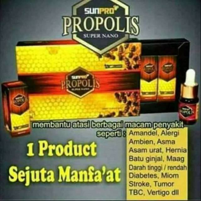Nano propolis khasiat nya banyak sekali
