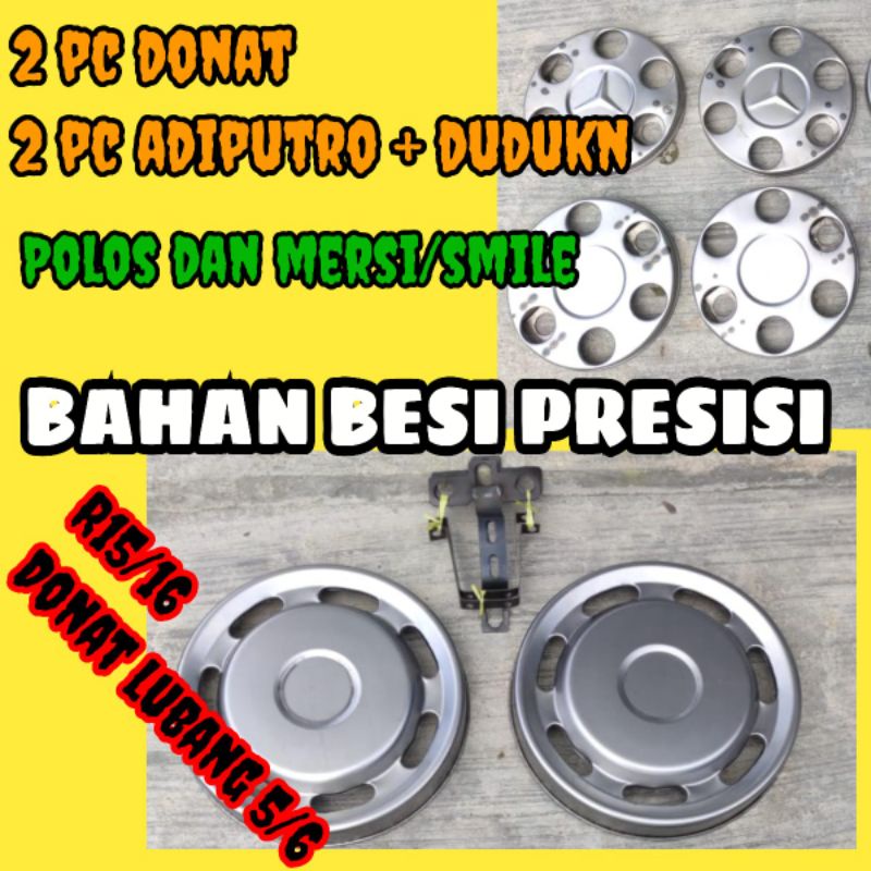 wildop besi donat lubang 6 adiputra r15/r16 weldop dop velg