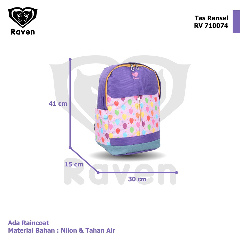 [KLIKTAS] Tas ransel sekolah perempuan RAVEN - RV 710074 - backpack mahasiswa