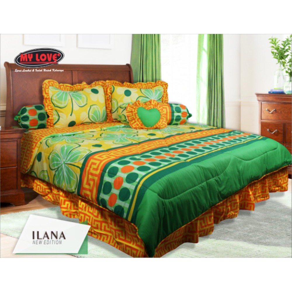 Unik SPREI MY LOVE MOTIF ILANA 180 x 200 RUMBAI Limited