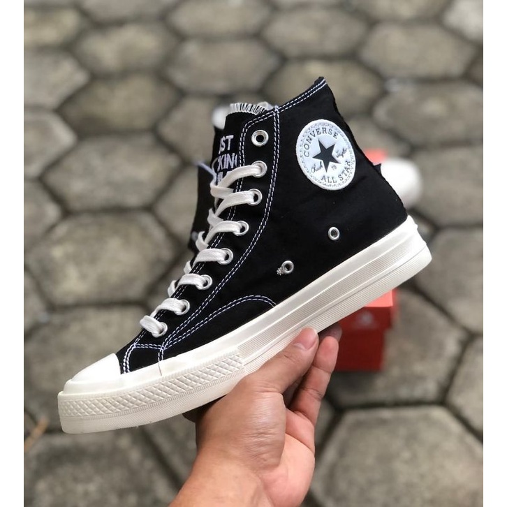 [BISA COD] CONVERSE 70'S HIGH X DON'T BE MAD BLACK PREMIUM