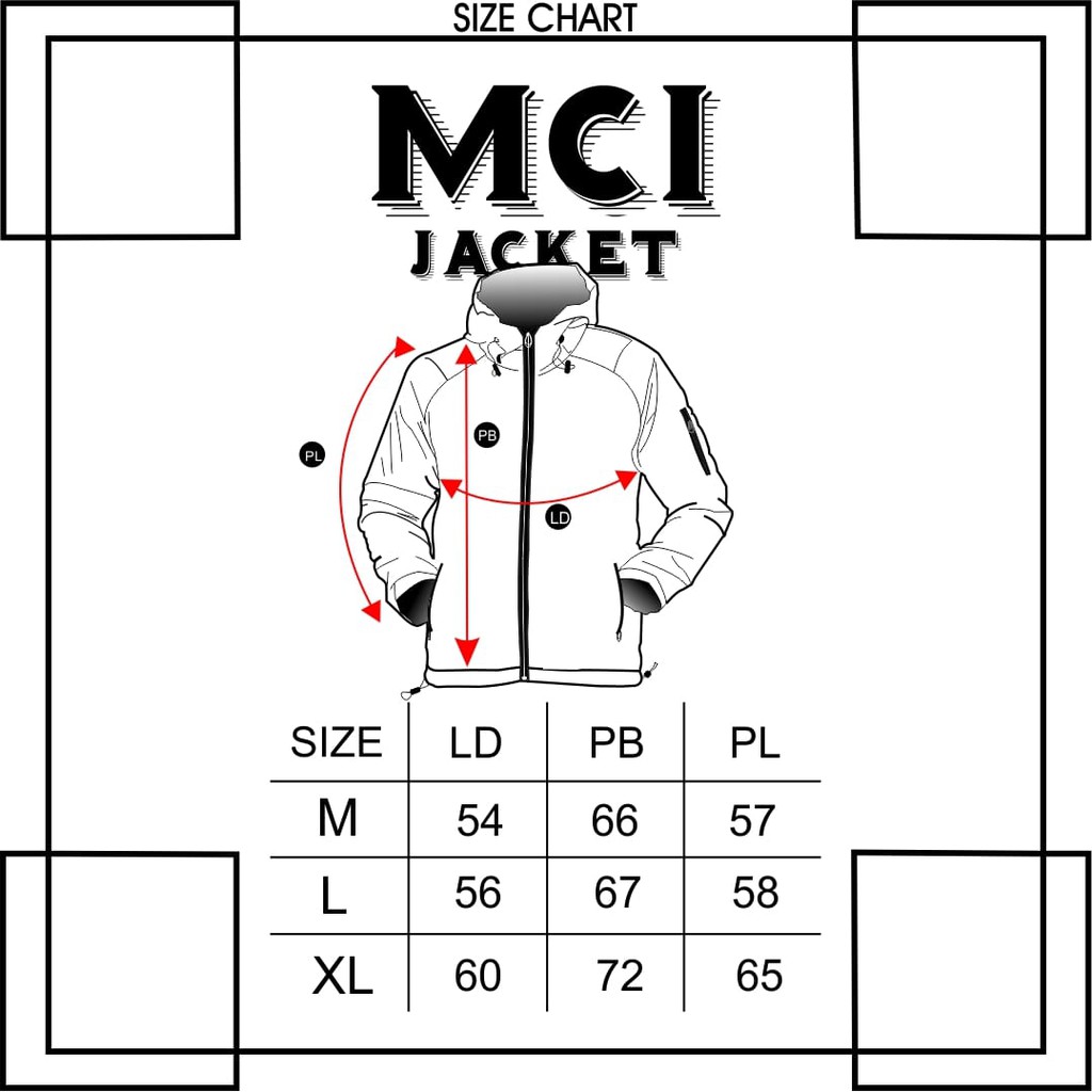 (COD) JAKET PARASUT PRIA BLACK MCI - JAKET TEBAL PRIA - JAKET PARASUT UNISEX KEREN TERPOPULER-3