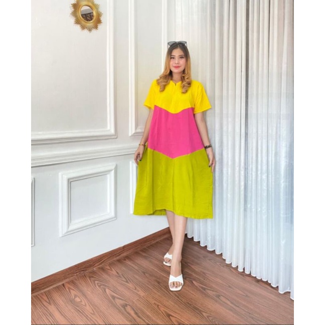 DASTER RAINBOW DASTER PELANGI DASTER VIRAL DRESS KEKINIAN BAJU SANTAI