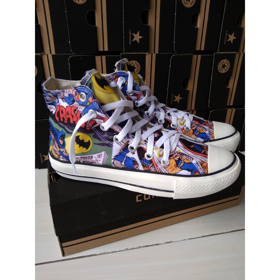 OBRAL SEPATU CONVERSE DC BATMAN EDITION HIGH SIZE 36-43