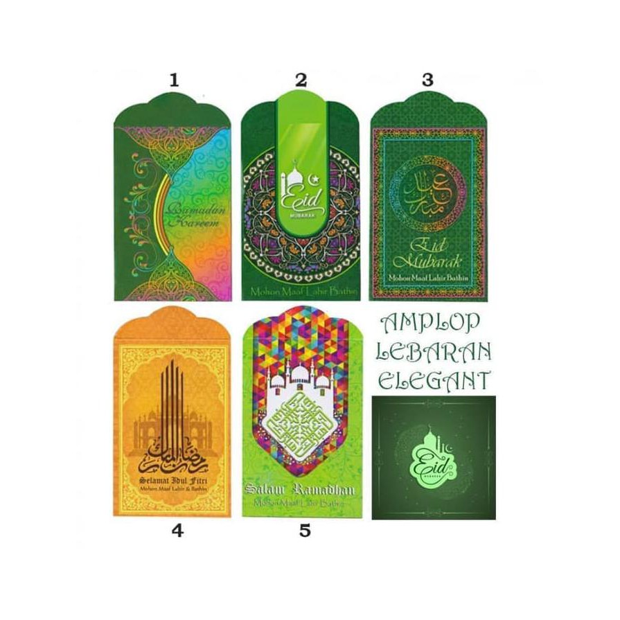 

Open Ds Amplop Lebaran Murah Angpao Idul Fitri Elegant Isi 8 Pcs Sedang 34.10