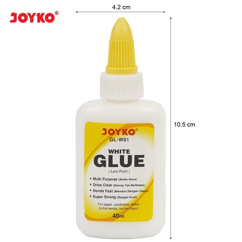 

Lem cair putih Joyko GL-W01/W02 40ml/60ml White Glue