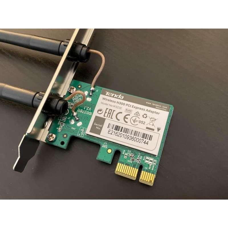 Tenda W322E PCI-E WIRELESS ADAPTER PCI EXPRESS 300MBPS DUAL ANTENA