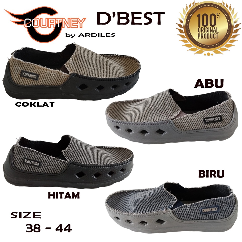 COURTNEY- SEPATU PRIA / SEPATU CASUAL SLIP ON COURTNEY DBEST ORIGINAL PRODUCT. BISA COD