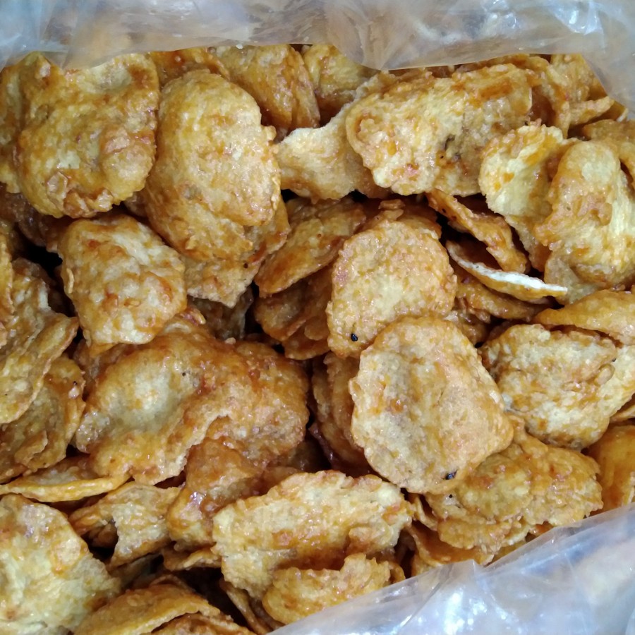 

EMPING PEDAS MANIS LEBAR TIPIS EMPUK RENYAH 500 GR / KERIPIK PEDES