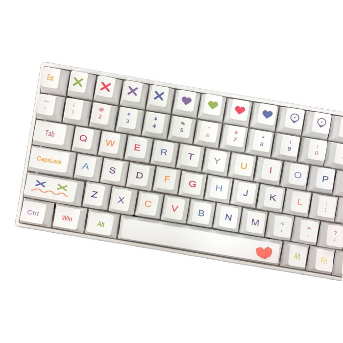 KEYCAPS COLOR KIDS CHERRY PROFILE SUBLIM MECHANICAL KEYBOARD CRAYON