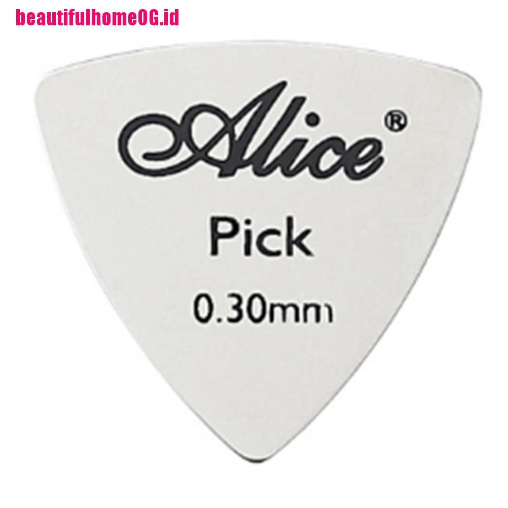 Pick Gitar Bass Ukulele Bahan Logam Tipis 0.3mm