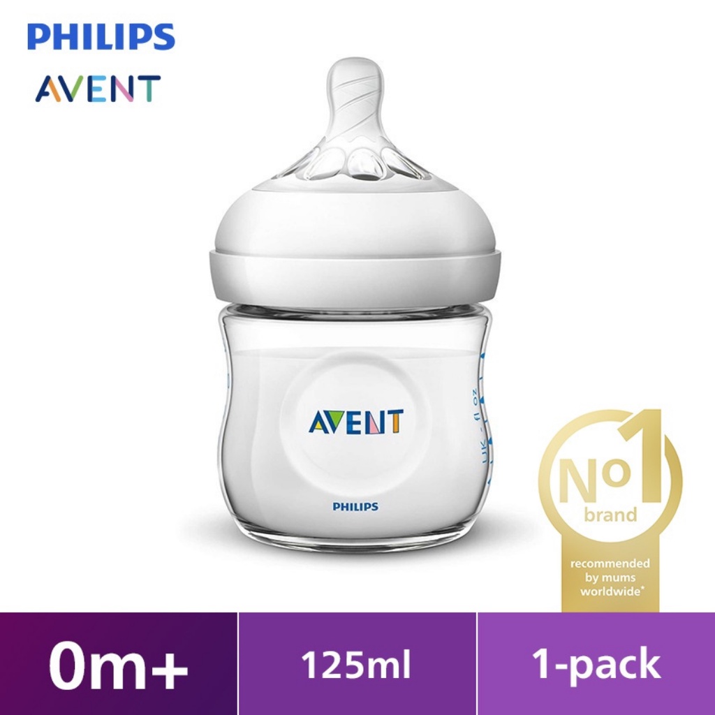 Botol susu Philips AVENT Bottle Natural 125ml Makassar 125 single SCF692/13