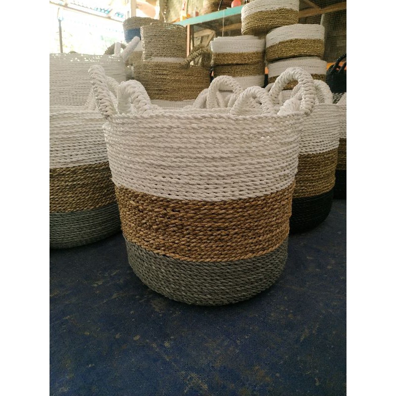 Keranjang Anyaman Seagrass Pandan Laut / Keranjang Bowl