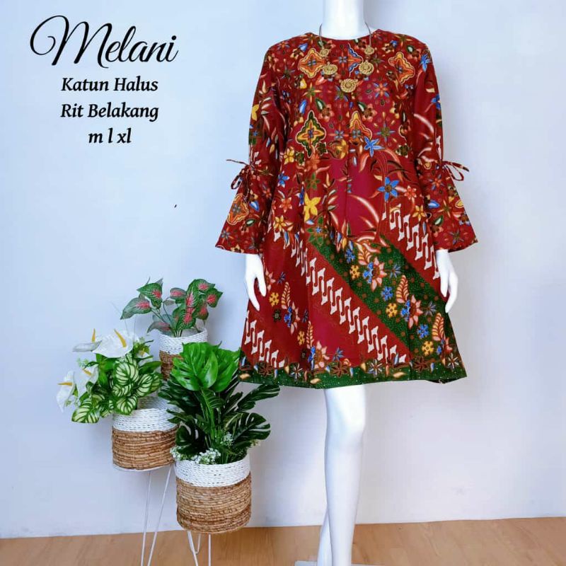 Atasan Batik Remaja Solo Murah Blouse Batik Modern Atasan Soft Kekinian-7