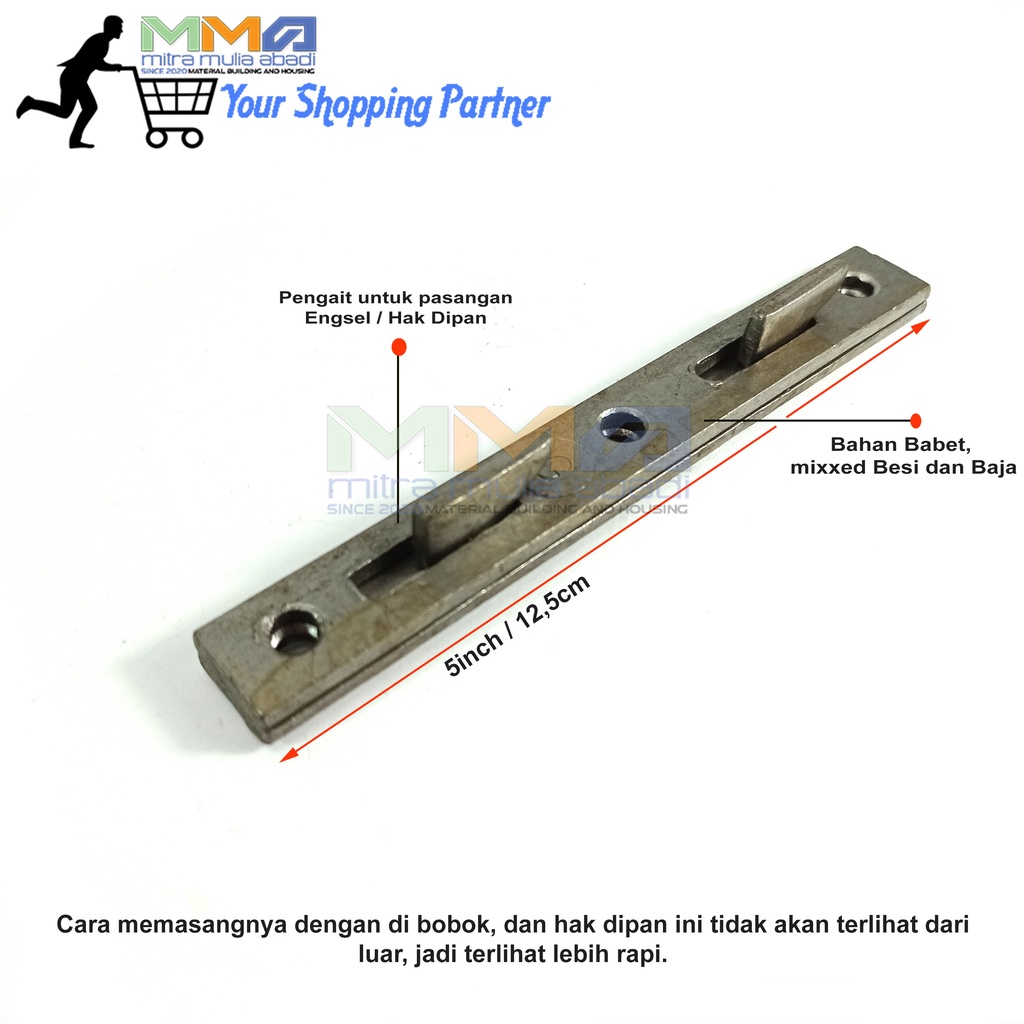 Hak Dipan 5 Inci-(1set - 4 pasang) Bed Fitting