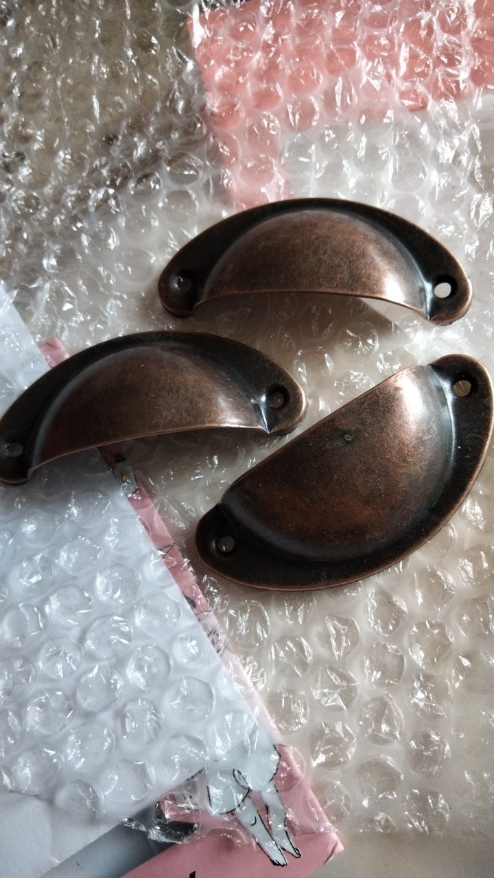 Handle Tarikan Laci Pintu Antik Warna Red Bronze