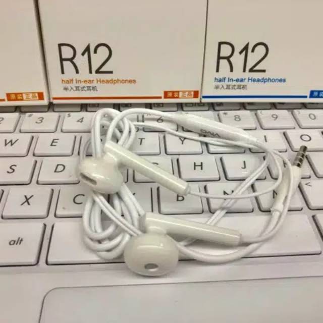 R12 NEW | Headset / handsfree / earphone R12 for OPPO , VIVO , XIAOMI, Samsung
