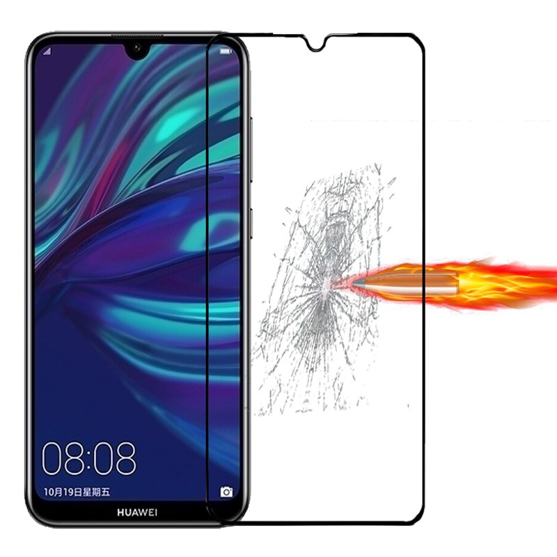 PROMO Tempered Glass HUAWEI Y7 Pro 2019 NEW-HOT TG Layar FULL COVER Black Premium Anti Gores Kaca