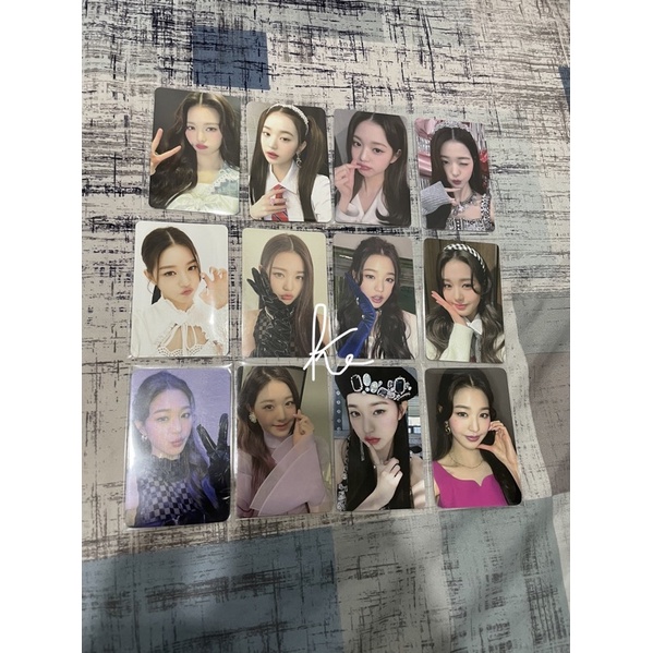 Photocard Wonyoung Mukor withmuu mmt eleven red ver ive love dive album benefit pc wony makestar r2 