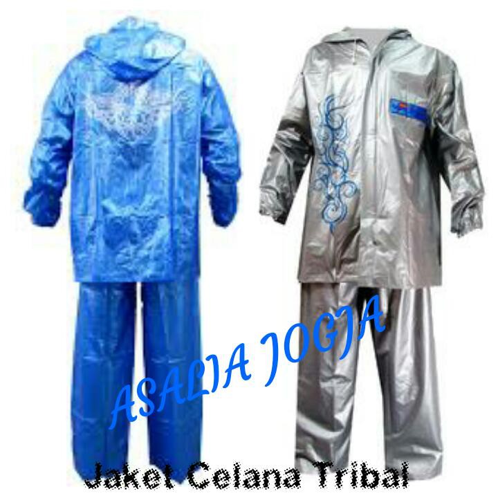 Jas Hujan Jaket Celana Tribal / Titan - Jas hujan jaket celana bahan semi karet