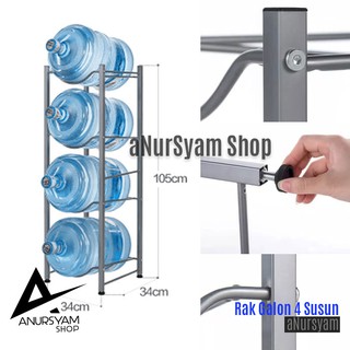 Rak Galon 4 Susun Rak Penyimpanan Galon Air 4 Susun Rak Galon 4 Susun Rak Penyimpanan Galon Air 4 Susun