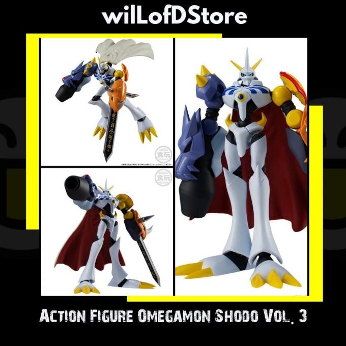 Action Figure Omegamon Shodo Vol. 3 barang ready