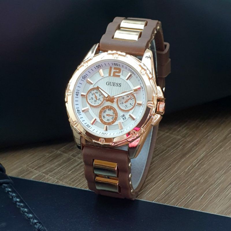 JAM TANGAN WANITA GUESS RUBBER