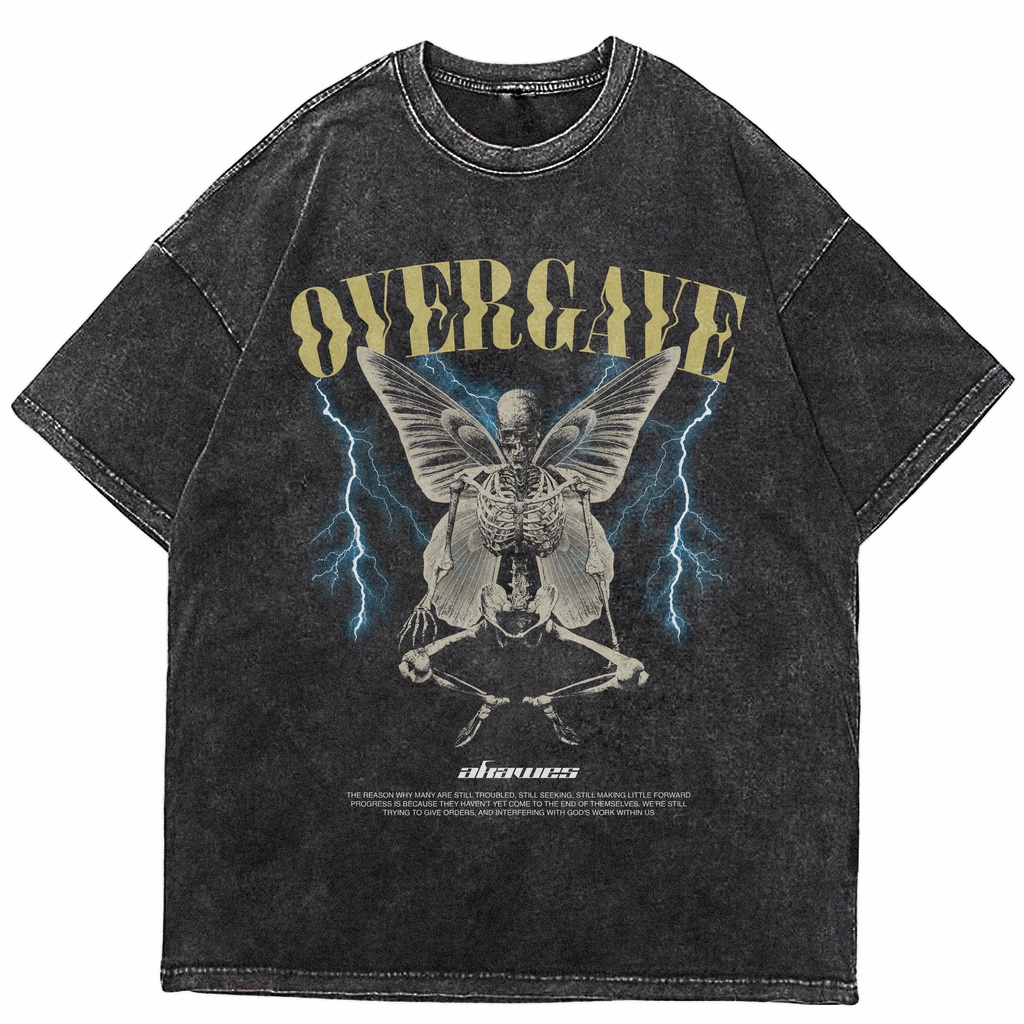 Kaos Oversize Washed / Washed / T-Shirt / Overgave