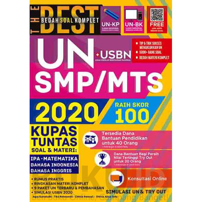 

❤BISA COD❤ Buku The Best Bedah Soal Komplet UN+USBN SMP/MTs 2020, Raih Skor 100