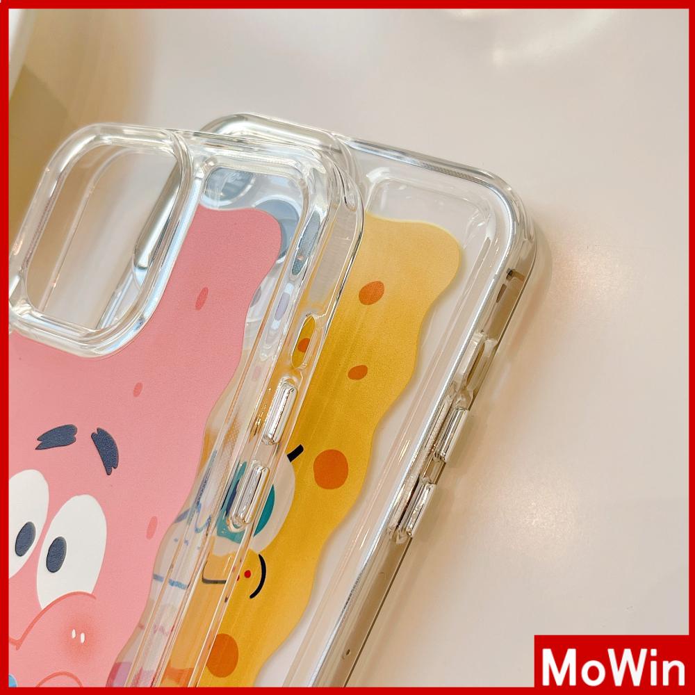 iPhone Case Clear Case Soft Thick TPU Shockproof HD Super Transparent Protection Camera Plating Button Cartoon Cute For iPhone 13 Pro Max iPhone 12 Pro Max iPhone 11 iPhone 7Plus