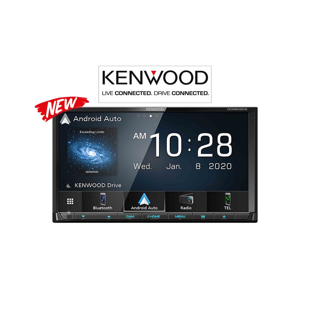 Kenwood DDX8020S Double Din DVD Hi-Res Audio Apple Carplay Android Auto Mirroring