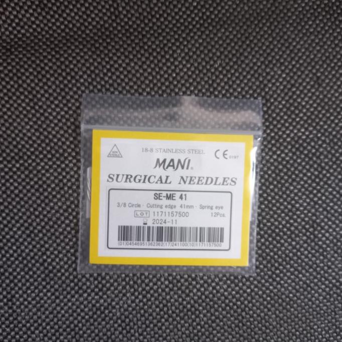 Jarum Bedah Se-Me 41/ Surgical Needle / Jarum Hecting Kulit / Mani.