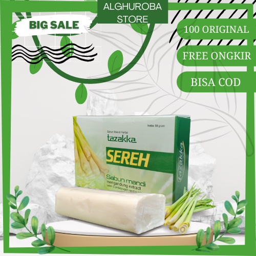 Sabun mandi herbal sereh tazakka alami tanpa efek samping kualitas terpercaya | ORIGINAL