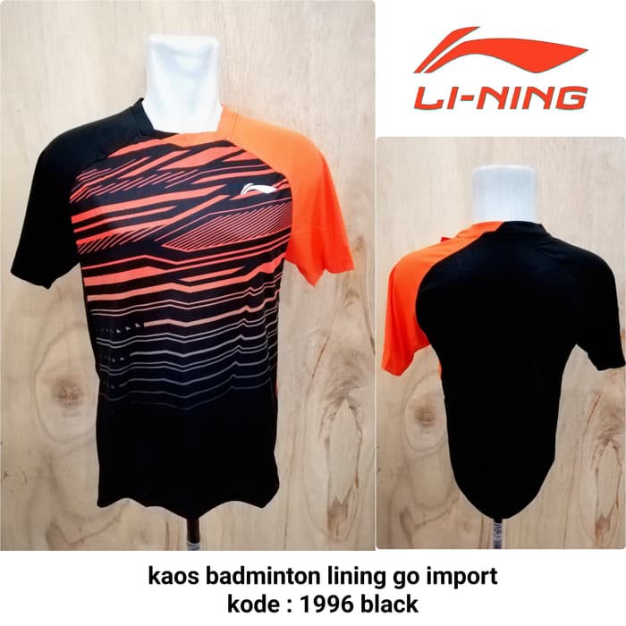 Baju badminton Lining 1996 kaos badminton lining gradeori import murah