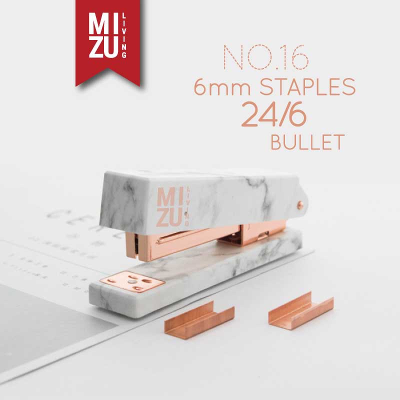SUBLIMELY GOLDEN MARBLE Motif STAPLER no.16 Stepler Jekrekan Cekrekan Staples Marmer Emas-4