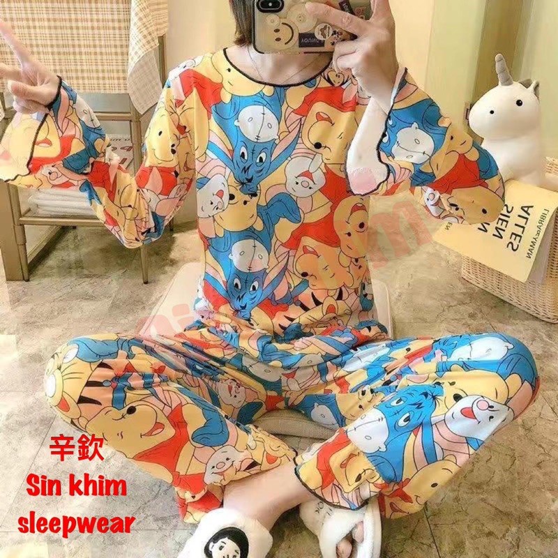 Stelan Baju Tidur PP terompet / Baju tidur Import PP neci terompet