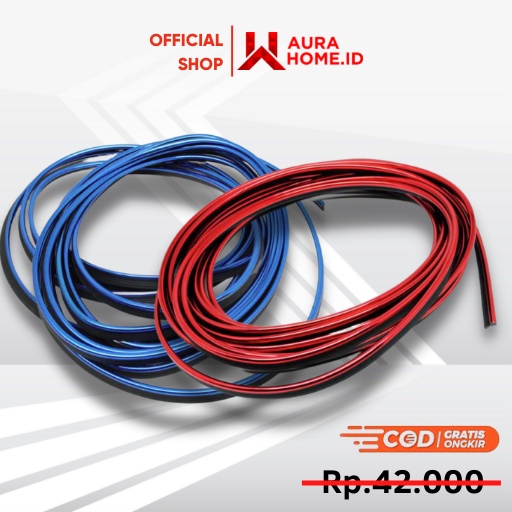 Stiker Dekorasi Interior Mobil 5M / List Lis Stiker Dekorasi Hias Interior Pintu Dasbor Dashboard Mo