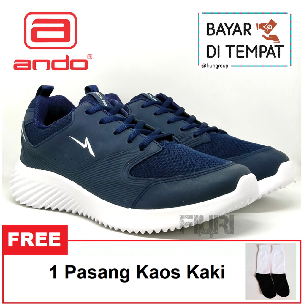 FIURI - ANDO ORIGINAL - BABBA 39-43 BIRU NAVY - SEPATU SNEAKERS SPORT KANVAS SOL KARET ANAK LAKI-LAKI - SEPATU KETS CASUAL FASHION TRENDY PRIA DEWASA - SEPATU OLAHRAGA LARI FITNES SENAM KERJA KULIAH BERTALI COWOK MURAH PROMO DISKON BONUS KAOS KAKI