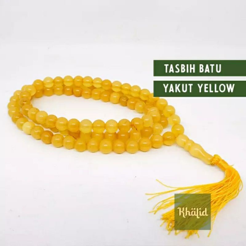 BATU YAKUT YELLOW ORIGINAL /99BUTIR/ 8MM /100%NATURAL