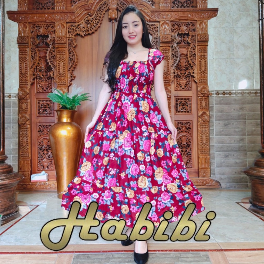 Dress Canda Rose And Lily Rayon Super Premium Motif Terbaru Busui Limited Casual Bahan Adem Daster P