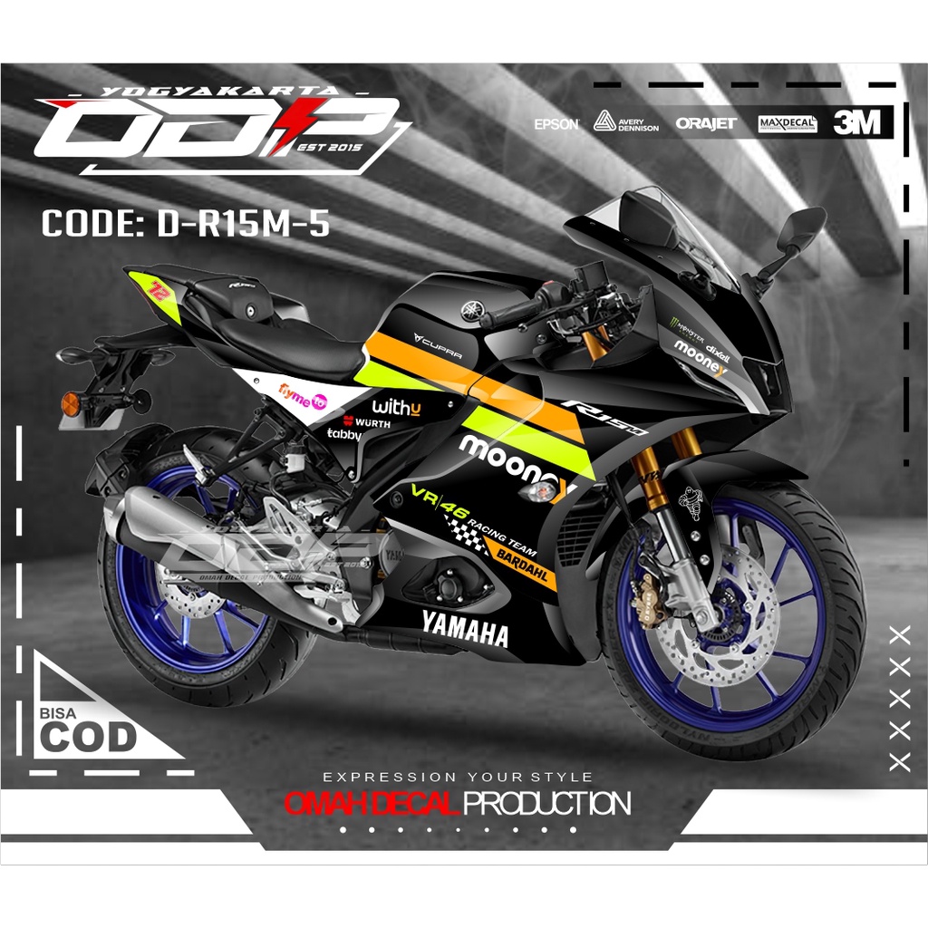 DECAL STIKER R15M V4 V1 V2 V3 V4 DECAL MOTOR R15M YAMAHA DECAL TERBAIK TERLARIS DAN KULITAS YANG BAG