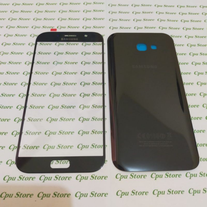 Gorila Glass Kaca Lcd & Backdoor tutup baterai Samsung A7 2017 A720 A720f original