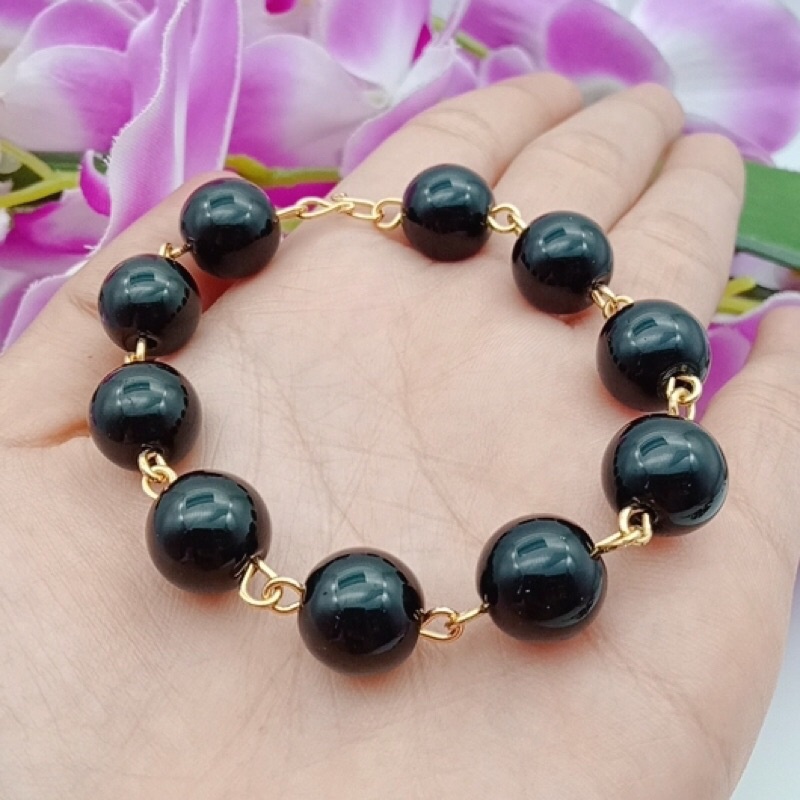 gelang wanita lapis emas permata giok terbaru star+