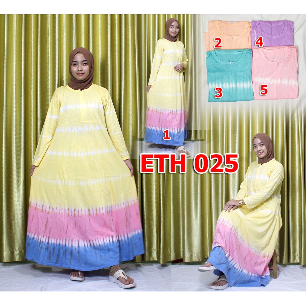 DASTER PAYUNG MOTIF SALUR ETH025 / GAMIS HARIAN WANITA TERMURAH