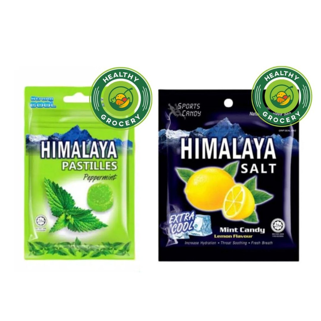 

Permen Himalaya Salt Mint Candy Lemon Flavour Sachet 15gr / Himalaya Pastilles Peppermint 25gr / Sport Candy Salt Lemon Mint / Big Foot