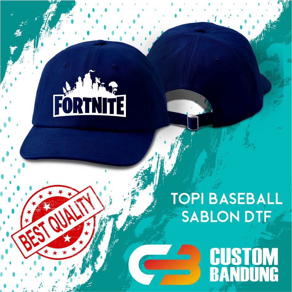 Topi Baseball FORTNINE   Pria Wanita Topi Cap Bisa Tulis Nama Bisa COD Original High Premium Quality